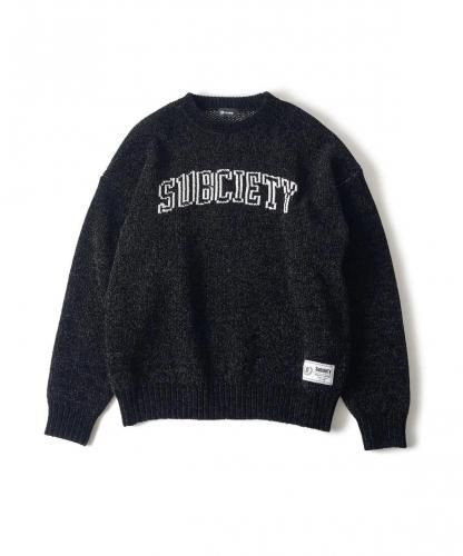<img class='new_mark_img1' src='https://img.shop-pro.jp/img/new/icons15.gif' style='border:none;display:inline;margin:0px;padding:0px;width:auto;' />Subciety ֥ƥChenille arc knitBLACK
