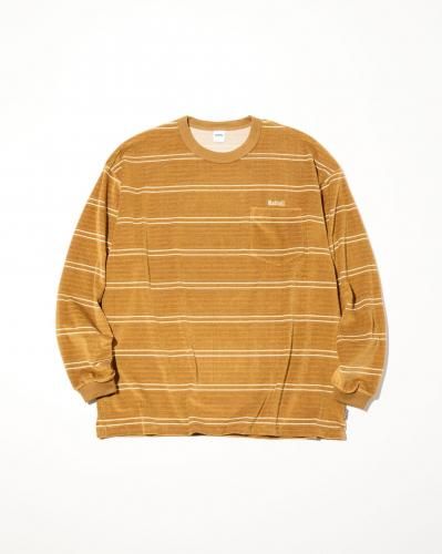 <img class='new_mark_img1' src='https://img.shop-pro.jp/img/new/icons15.gif' style='border:none;display:inline;margin:0px;padding:0px;width:auto;' />【10.25 (Sat) 12:00 Release】RADIALL ラディアル「HITSVILLE - CREW NECK T-SHIRT L/S」CAMEL