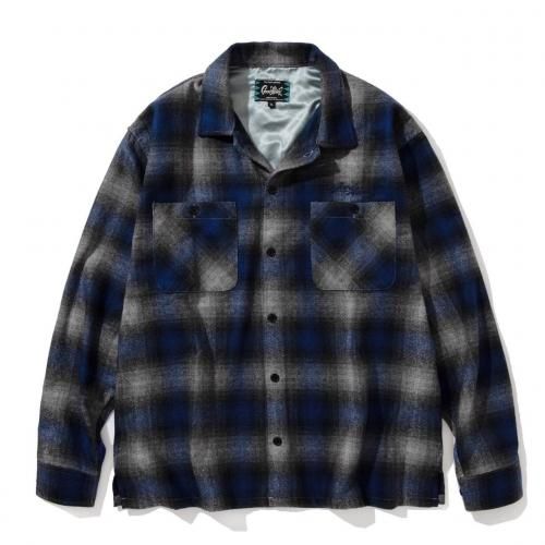 <img class='new_mark_img1' src='https://img.shop-pro.jp/img/new/icons15.gif' style='border:none;display:inline;margin:0px;padding:0px;width:auto;' />10.11 (Sat) 12:00 ReleaseGOOD HELLER åɥإ顼WOOL&POLYESTER OMBRE CHECK SHIRTBLUE