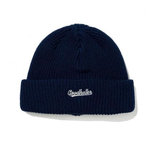 <img class='new_mark_img1' src='https://img.shop-pro.jp/img/new/icons15.gif' style='border:none;display:inline;margin:0px;padding:0px;width:auto;' />10.18 (Sat) 12:00 ReleaseGOOD HELLER åɥإ顼LOGO EMBROIDERY ACRYLIC KNIT CAPNAVY