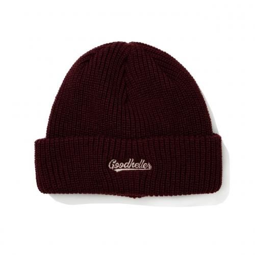 <img class='new_mark_img1' src='https://img.shop-pro.jp/img/new/icons15.gif' style='border:none;display:inline;margin:0px;padding:0px;width:auto;' />10.18 (Sat) 12:00 ReleaseGOOD HELLER åɥإ顼LOGO EMBROIDERY ACRYLIC KNIT CAPBURGUNDY