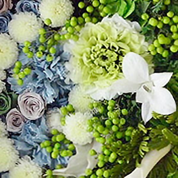 翠の主題 ｜プリザーブドフラワー壁掛け｜色褪せることのないデザイン