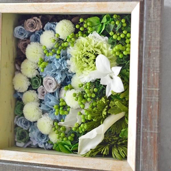 翠の主題 ｜プリザーブドフラワー壁掛け｜色褪せることのないデザイン