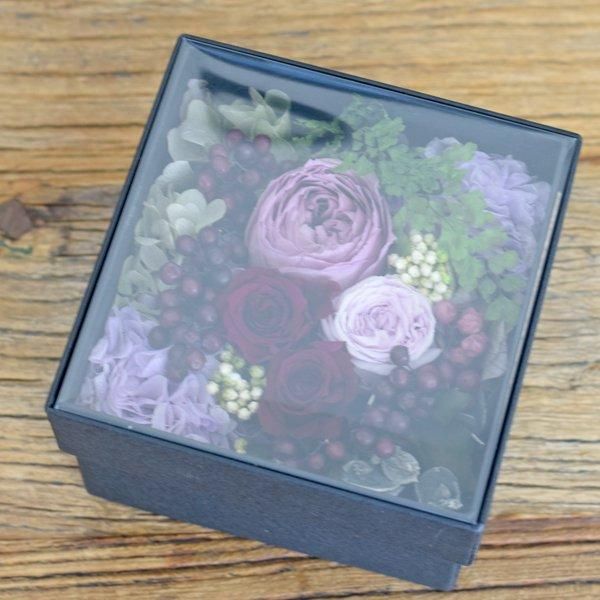 【1487】窓付き収納ボックス フラワーピンク＆パープル9個セット 1487】窓付き収納ボックス フラワーピンク＆パープル9個セット 1487