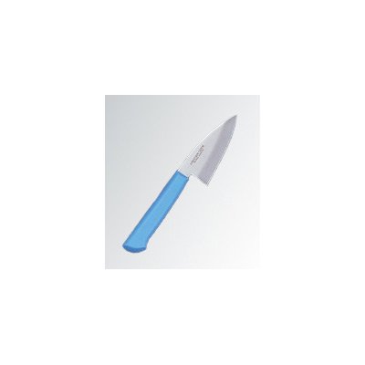 マスターコック　抗菌カラー庖丁（本刃付）　小出刃（片刃）　MCAK90　ブルー