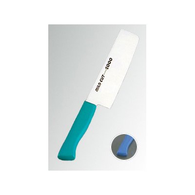 MILD CUT-2000　抗菌カラー庖丁（本刃付）　菜切　MCN　ブルー