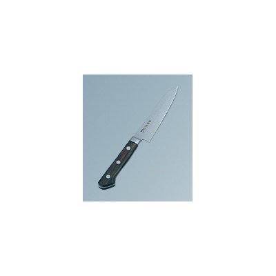 正本　ツバ付紫丹柄・最高級炭素鋼　ペティーナイフ　15cm