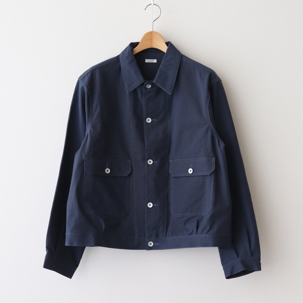 PHIGVEL MAKERS & Co. / CANVAS SHORT BLOUSON FRENCH NAVY