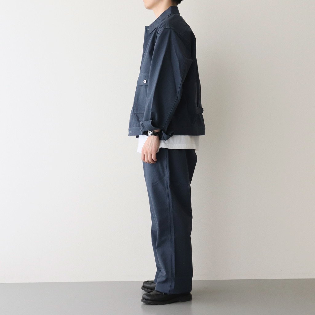 PHIGVEL MAKERS & Co. / CANVAS SHORT BLOUSON FRENCH NAVY