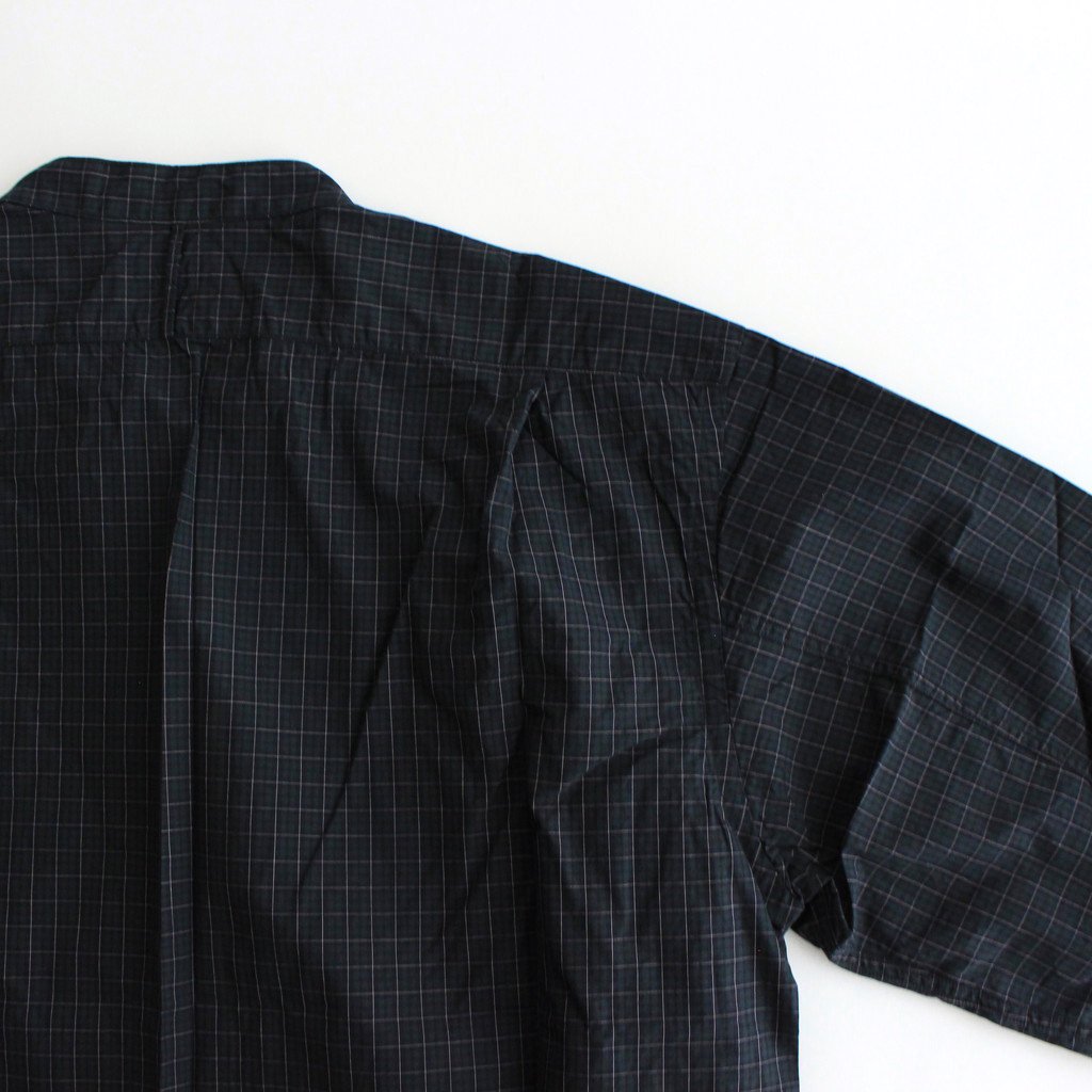 PHIGVEL MAKERS & Co. / BAND COLLAR DRESS SHIRT BLACK WATCH
