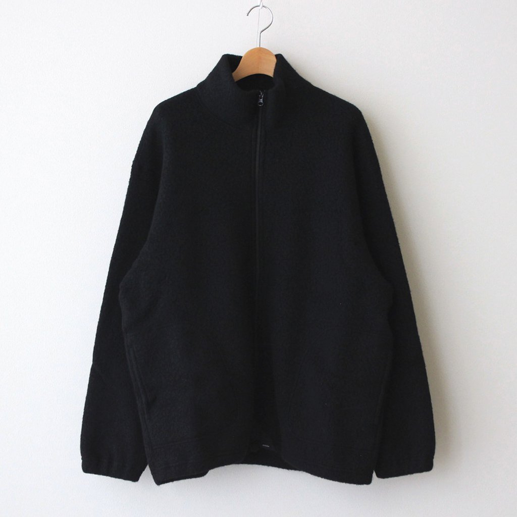 marka / ZIP UP CARDIGAN BLACK