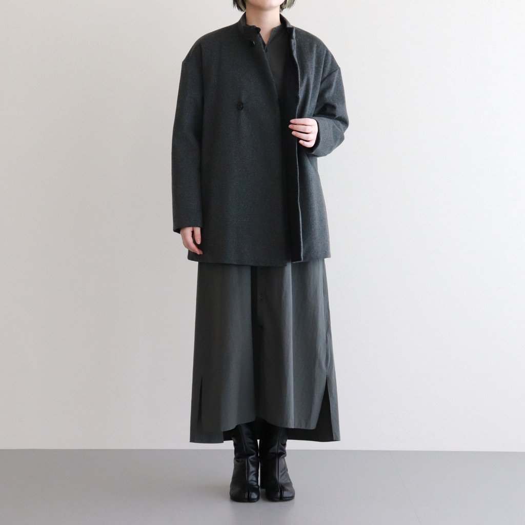 KIJI WOOL×QUILTING REVERSIBLE COAT 直販 www.shelburnefalls.com