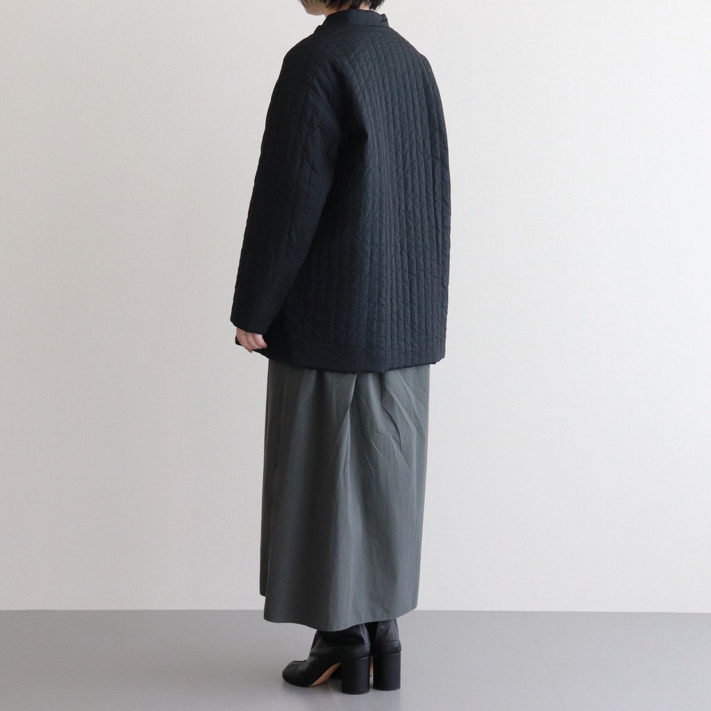 KIJI | キジ WOOL-QUILTING REVERSIBLE COAT #GRAY/BLACK [KIJI63]