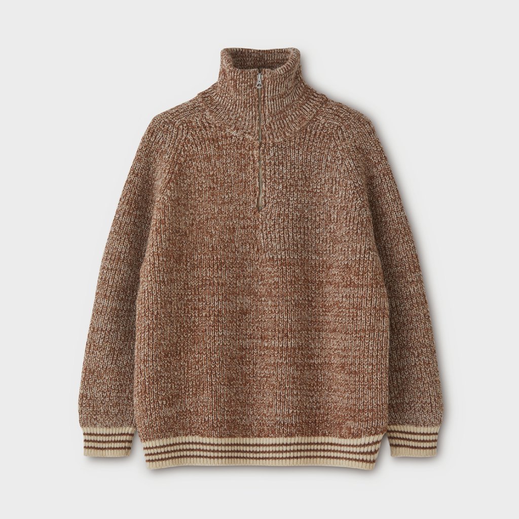 期間限定特価品 PHIGVEL HAND-KNITTING ZIP SWEATER フィグベル