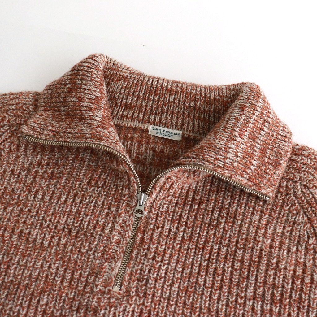 期間限定特価品 PHIGVEL HAND-KNITTING ZIP SWEATER フィグベル