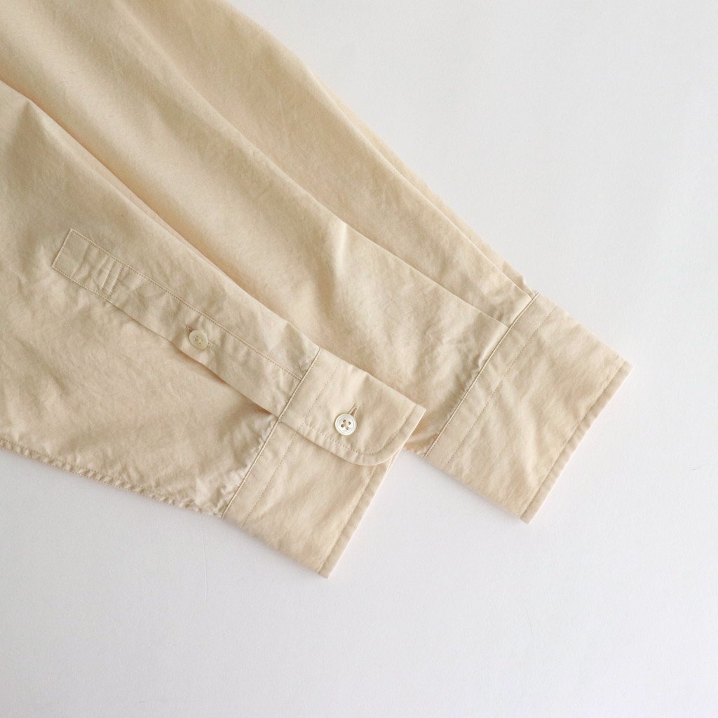 Ets.MATERIAUX / BAND COLLAR SHIRT OFF WHITE