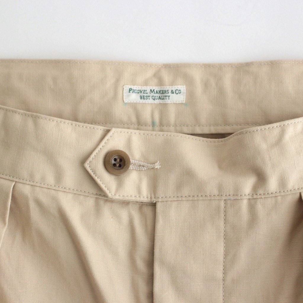 PHIGVEL MAKERS & Co. / WORKADAY STRING TROUSERS CREAM