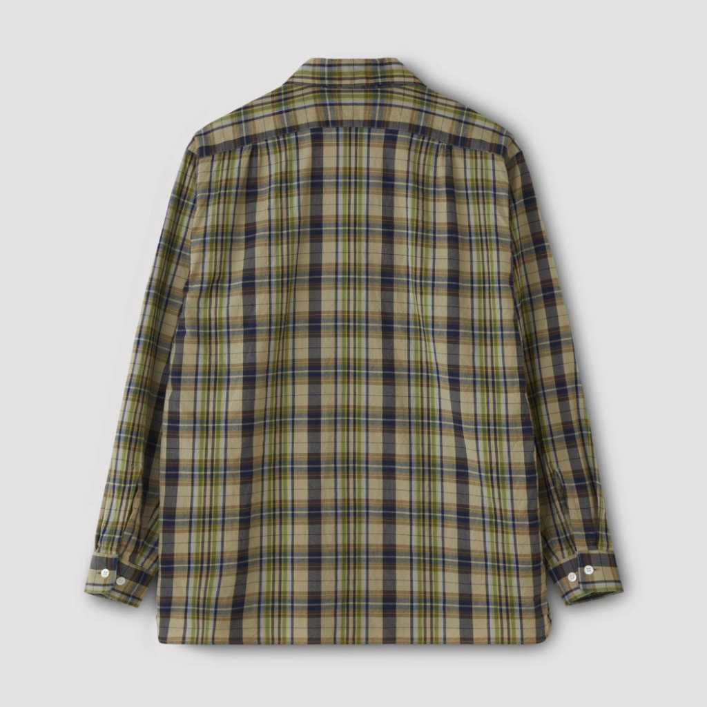 PHIGVEL MAKERS & Co. | フィグベル MADRAS RESORT SHIRT #BEIGE/NAVY