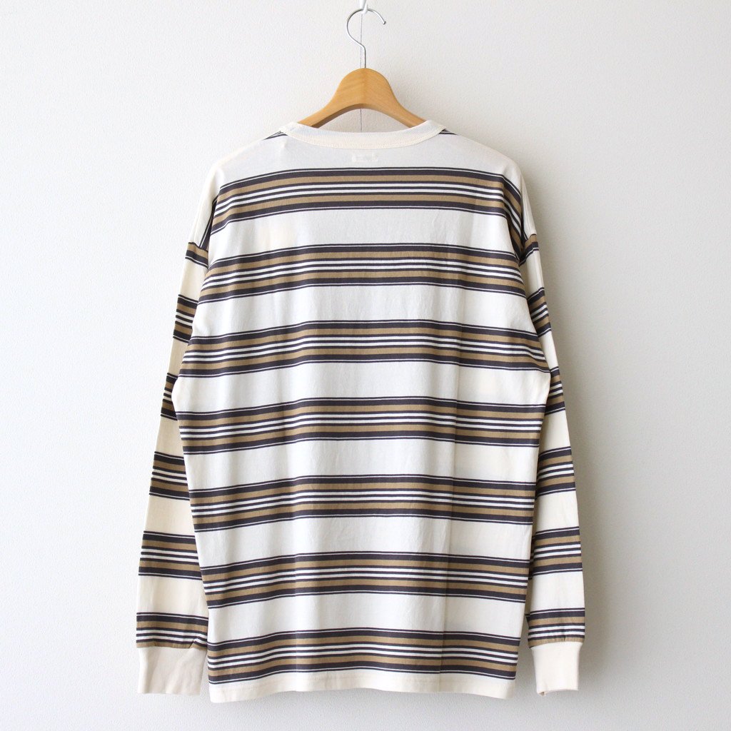 PHIGVEL MAKERS Co. BORDER LS TOP - Tシャツ