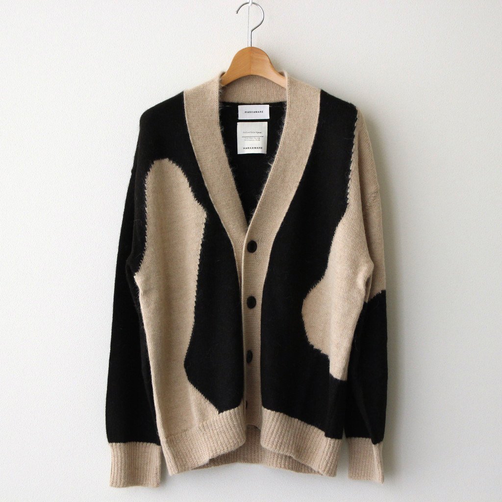 MARKAWARE / ALPACA CARDIGAN N.BLACK