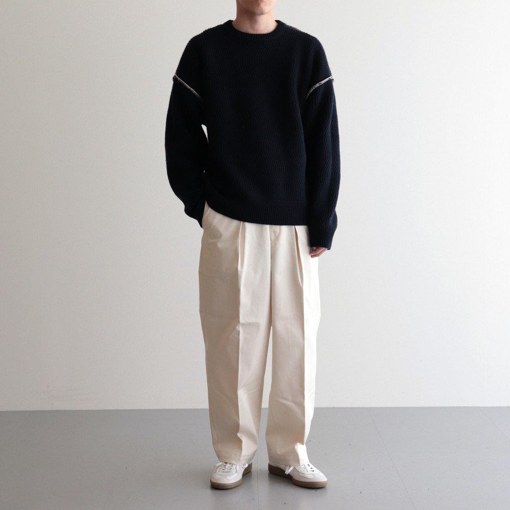 ETHOS VALLER SWEATER #WHITE [ET-164D] M - ニット/セーター