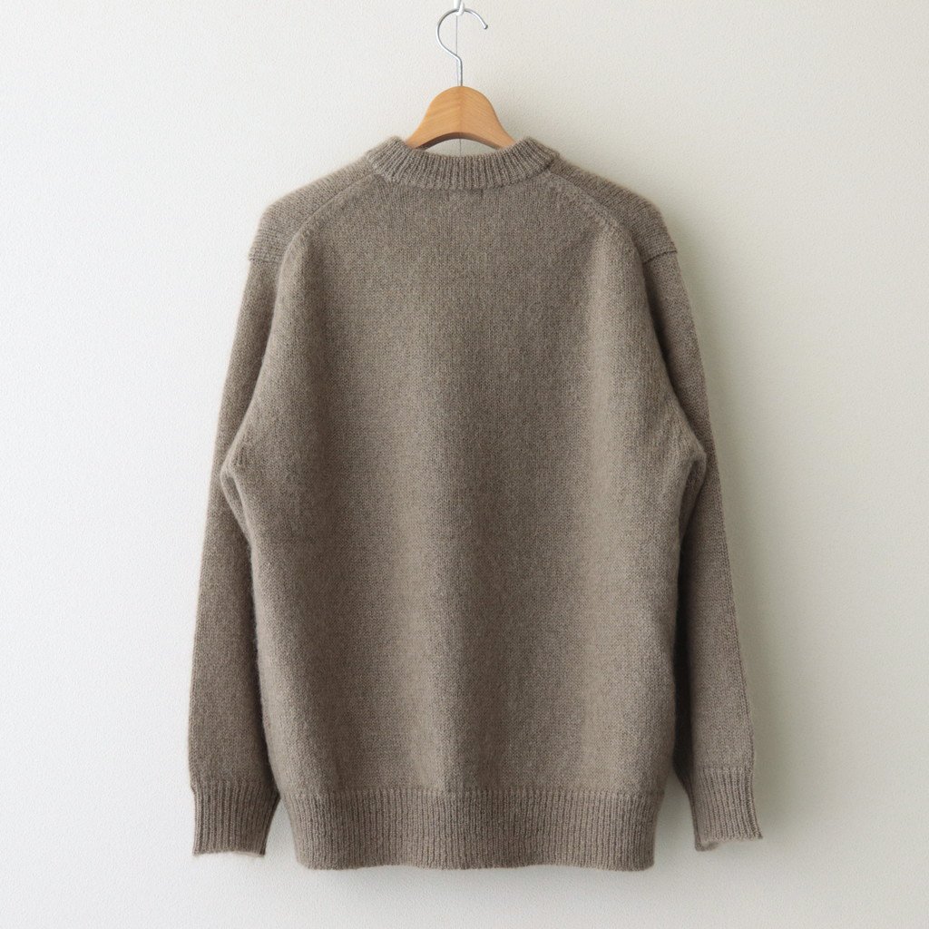 PHIGVEL MAKERS & Co. / MOCK NECK MOHAIR SWEATER TAUPE