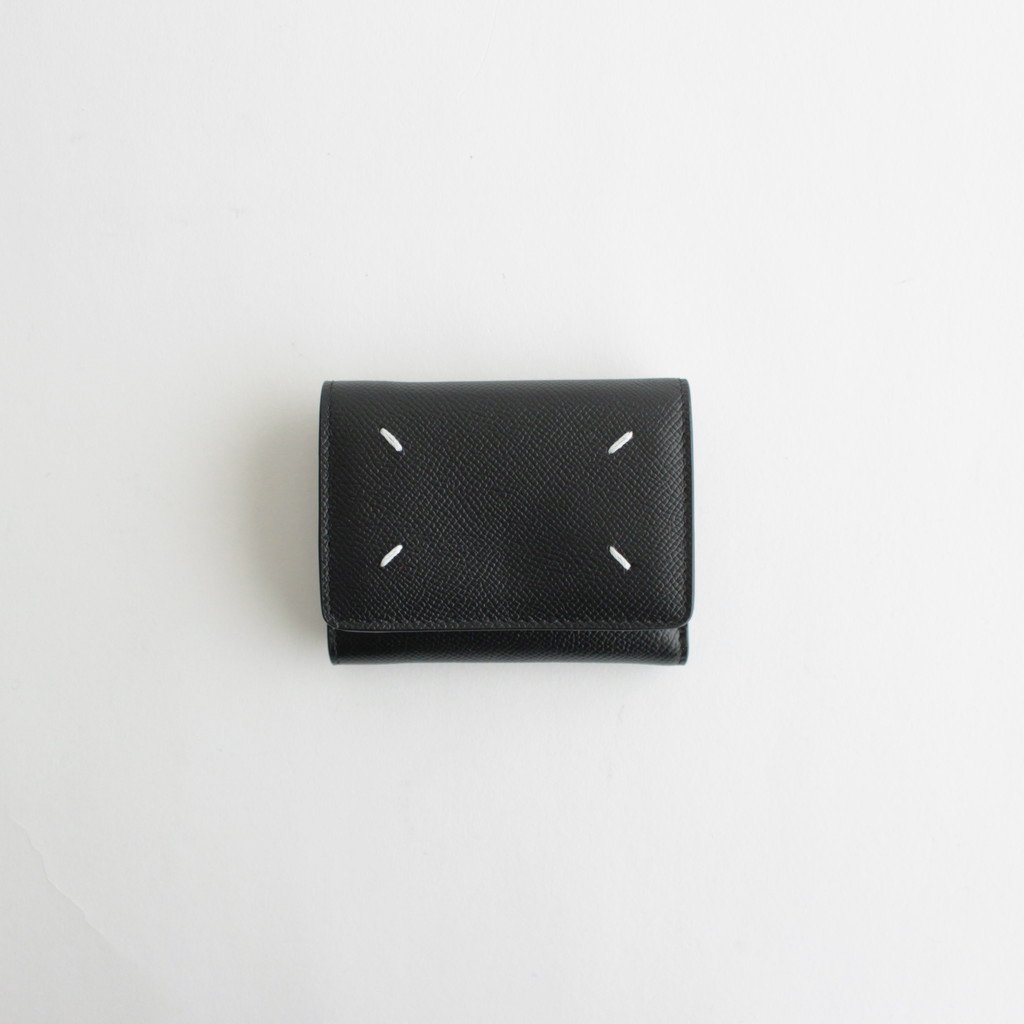 Maison Margiela / ZIP COMPACT TRI FOLD BLACK