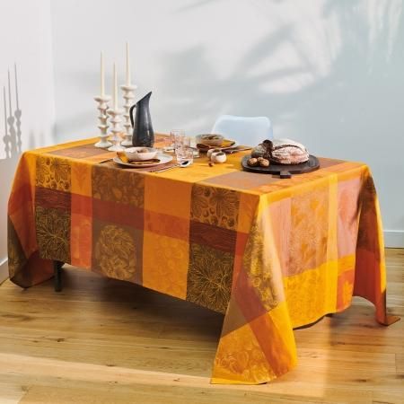 Les Tissages du Soleil フレンチジャカードテーブルクロス Amazon.com: Les Tissages du Soleil French Jacquard