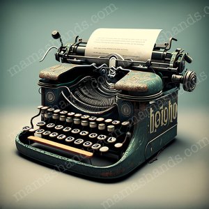 (ds-12) アンティーク タイプライター typewriter のイラスト アート（デジタルコンテンツ ダウンロード販売）