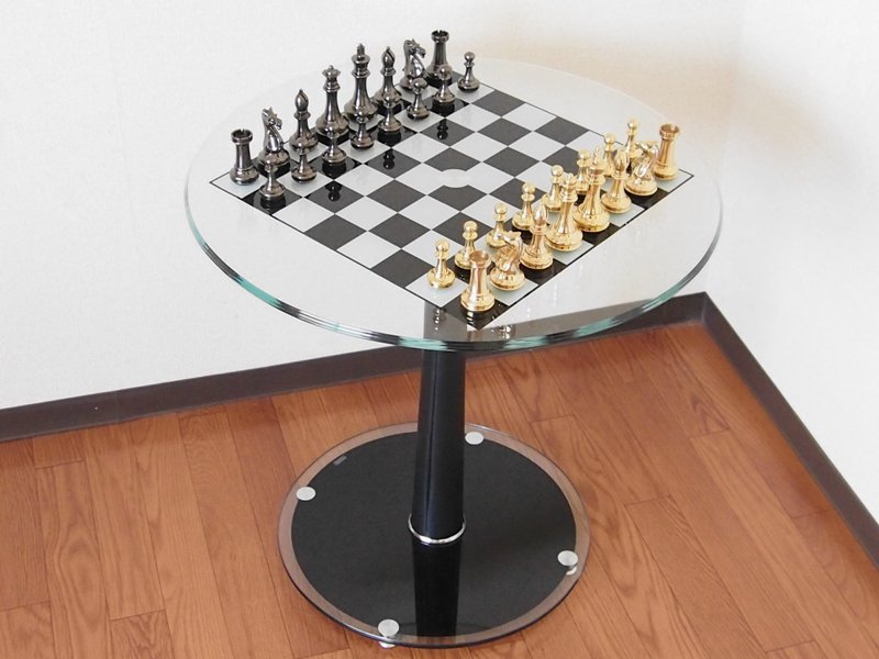 Luxury Glass Chess Table - チェスの通販なら専門店のCheckmate Japan