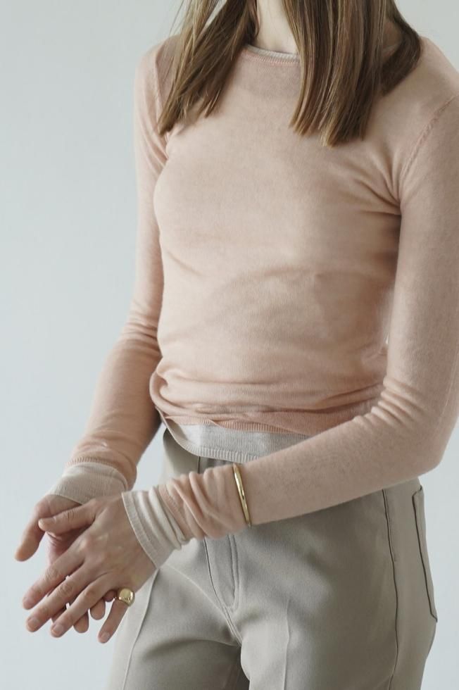 CLANE / SHEER LAYERED KNIT TOPS - OTHERS to COLORS OnLine Shop