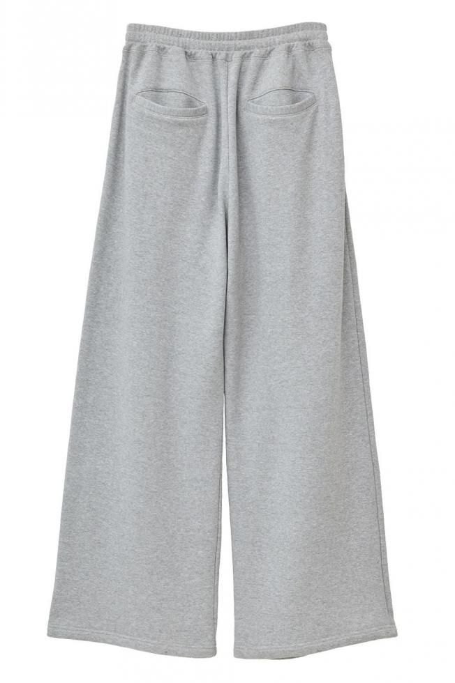 パンツ CLANE LOGO SWEAT TUCK WIDE PANTS クラネ CLANE LOGO SWEAT TUCK WIDE PANTS （BLACK