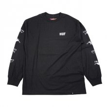 <img class='new_mark_img1' src='https://img.shop-pro.jp/img/new/icons50.gif' style='border:none;display:inline;margin:0px;padding:0px;width:auto;' />HUF X PP HEADS L/S TEE BLACK