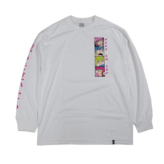 HUF MAKE EM CRY PT 2 L S TEE WHITE IMART ONLINE SHOP