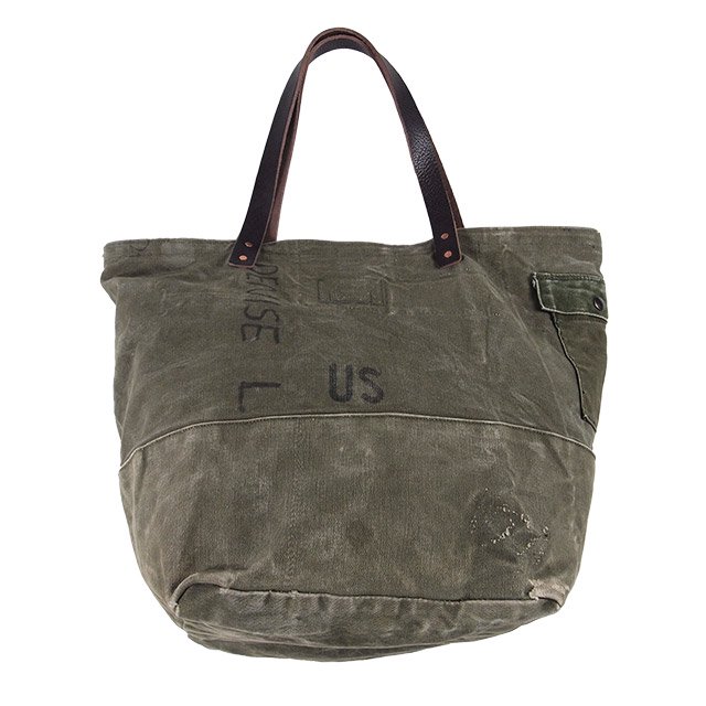 EXPANSION  MILITARY REMAKE TOTE BAG  OLIVE GREEN - IMART ONLINE SHOP