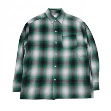 <img class='new_mark_img1' src='https://img.shop-pro.jp/img/new/icons50.gif' style='border:none;display:inline;margin:0px;padding:0px;width:auto;' />CALTOP   FL PLAID LONG SHIRT GREEN&WHITE