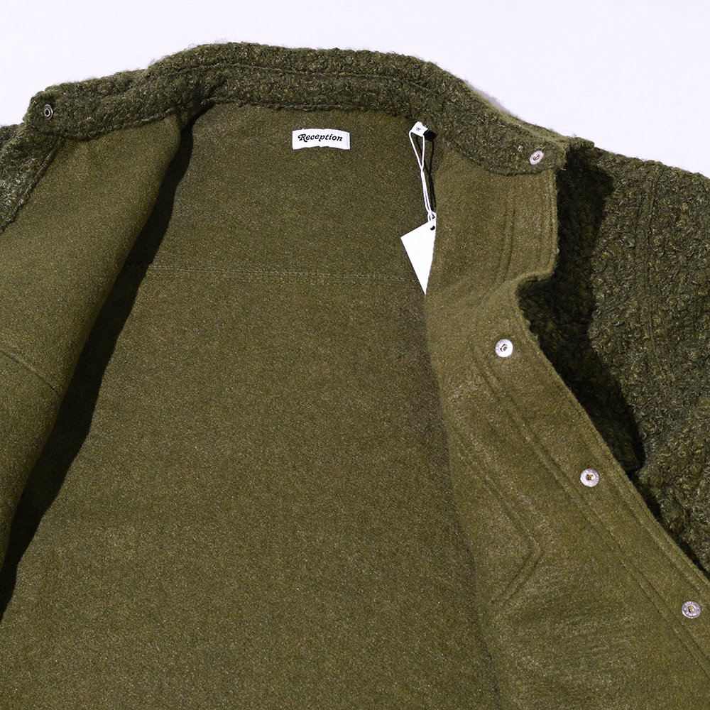 Reception Overshirt Cel Cypress Green カーディガン | velocityes.com