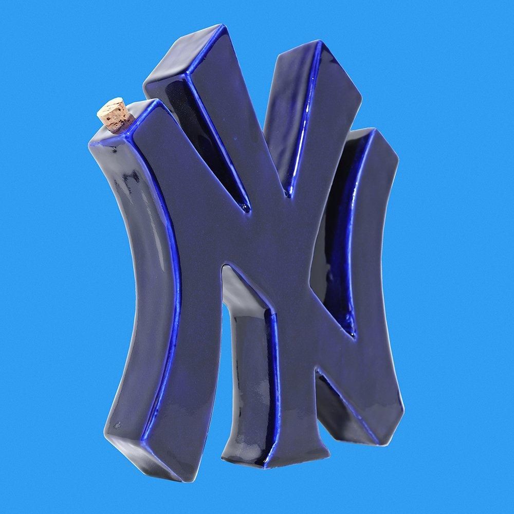 NEW YORK ヤンキース お香立て ネイビー CHIMNEY BURNING ACCESSORIES