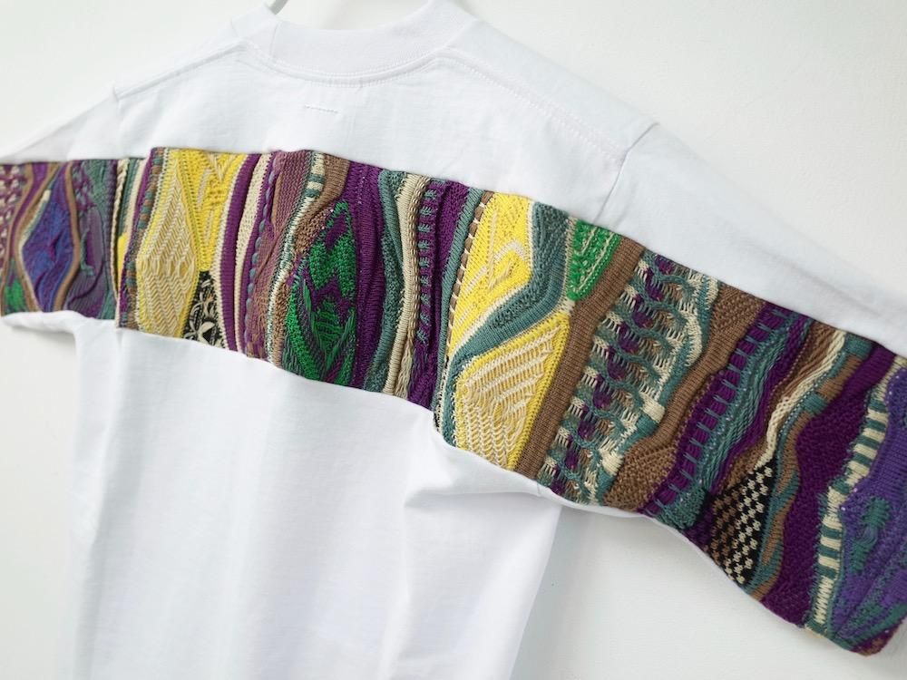 ץ롡SOTA JAPAN  SEW UP REMAKE COOGI  TEE white S