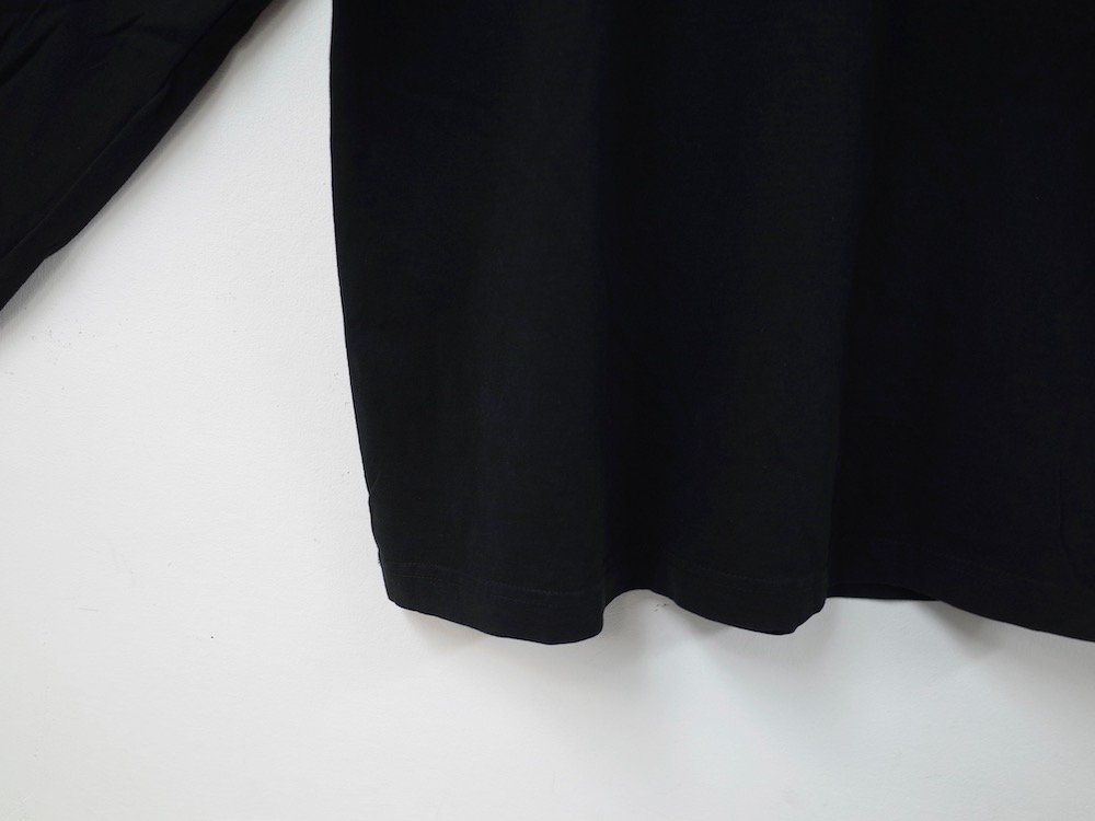 LOS ANGELES APPAREL  ガーメントダイ 6.5オンス  L/S ポケットTシャツ　USA製 black