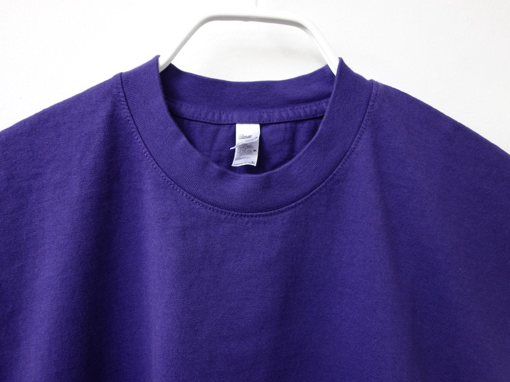 LOS ANGELES APPAREL  ガーメントダイ 6.5オンス  Tシャツ　USA製 purple