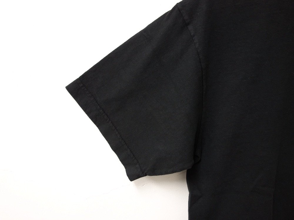 LOS ANGELES APPAREL  ガーメントダイ 6.5オンス  ポケットTシャツ　USA製 black