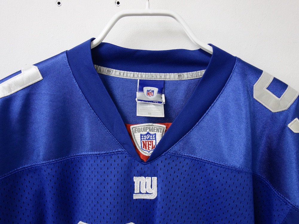 <img class='new_mark_img1' src='https://img.shop-pro.jp/img/new/icons20.gif' style='border:none;display:inline;margin:0px;padding:0px;width:auto;' />REEBOK NFL New York Giants  フットボールジャージー USED