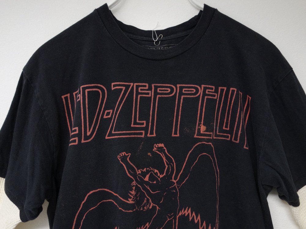 BAND TEE オフィシャルライセンス Led Zeppelin リメイクTシャツ  USED