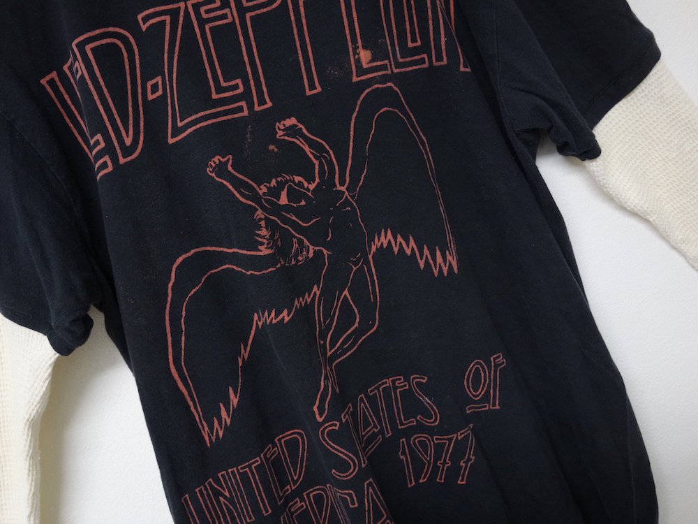 BAND TEE オフィシャルライセンス Led Zeppelin リメイクTシャツ  USED