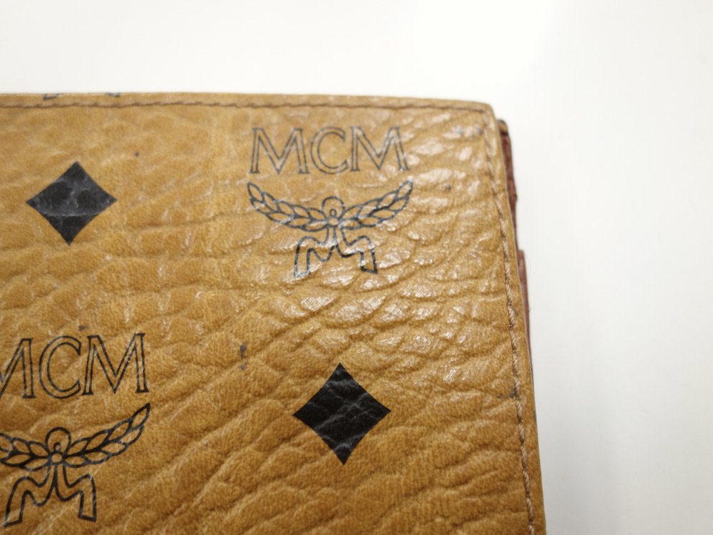 MCM ロゴ モノグラム 二つ折り財布 ドイツ製 USED