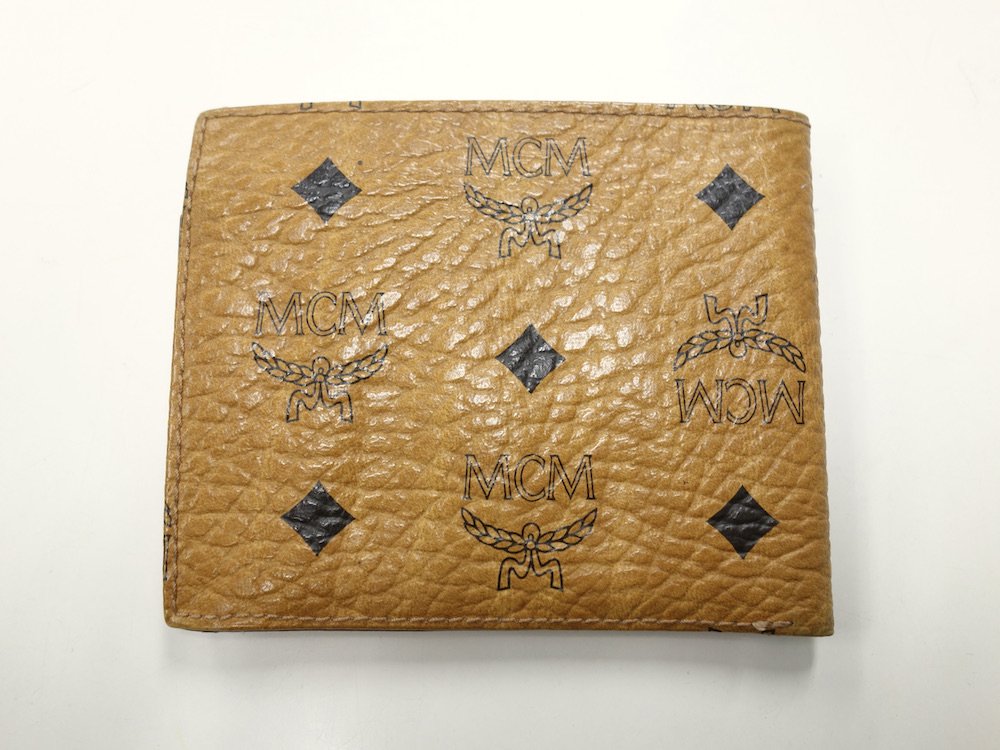 MCM ロゴ モノグラム 二つ折り財布 ドイツ製 USED