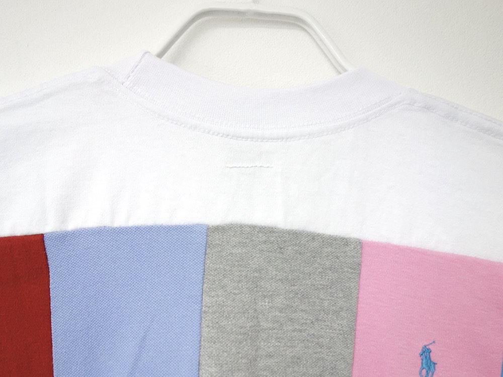 SEW UP REMAKE POLO TEE white L
