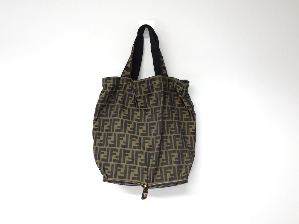 FENDI フェンディ ズッカ柄 パッカブル トートバッグ イタリア製 USED