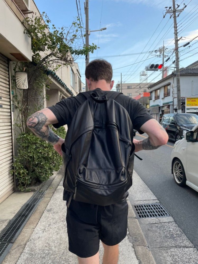 <img class='new_mark_img1' src='https://img.shop-pro.jp/img/new/icons15.gif' style='border:none;display:inline;margin:0px;padding:0px;width:auto;' />PACKING Backpack  (Cowhide Leather) black